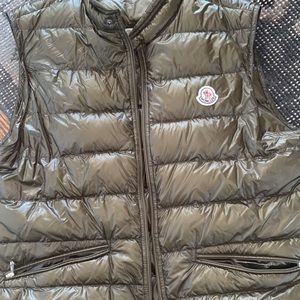 Moncler Down Vest in Military Green